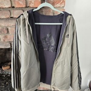 Reversible Adidas Men's Gray Jacket